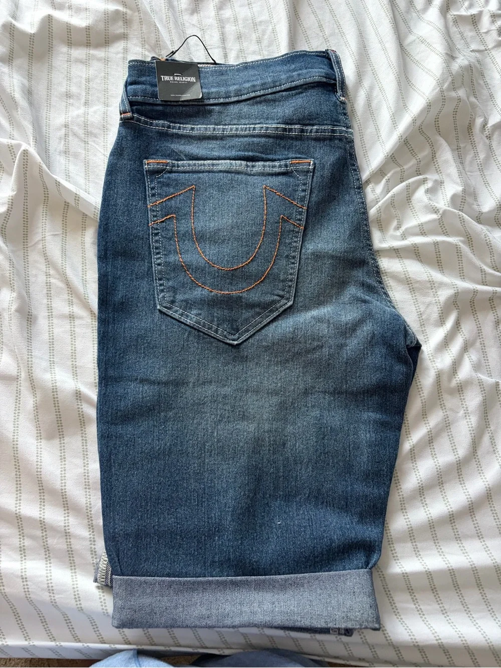True Religion Ricky Straight Men’s Denim Shorts - Blue